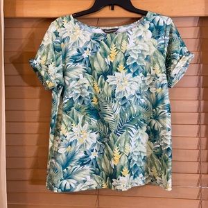 Tommy Bahama - Green floral short sleeve t-shirt